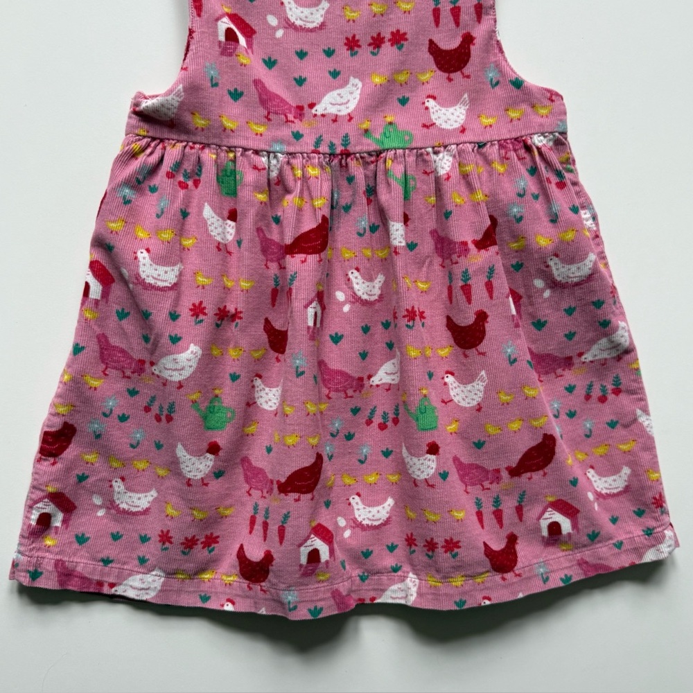 Baby Boden Girls Farm Animal Cord Pinnie Dress - Size 12-18M - Picture 8 of 16